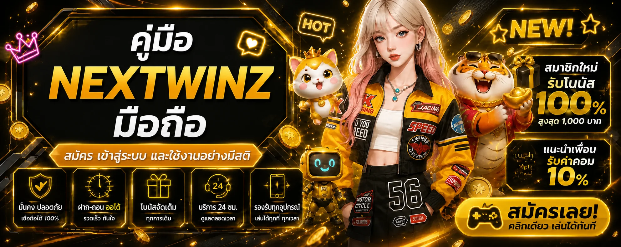 NEXTWINZ มือถือ คู่มือสมัคร Login และใช้งาน